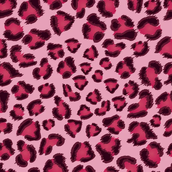 シームレスなピンクのヒョウのテクスチャ パターン. — ストックベクタ