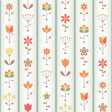 Retro Flower Seamless clipart