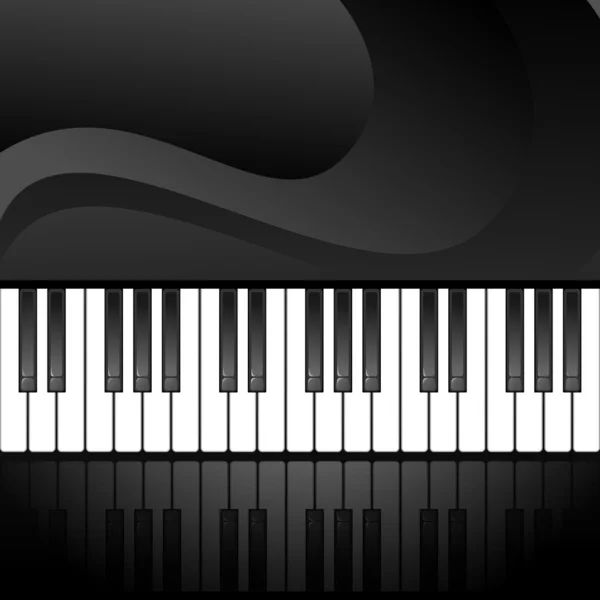 Abstrakter Hintergrund mit Klaviertasten — Stockvektor