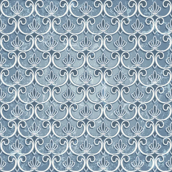 Blue seamless wallpaper — Stock Vector
