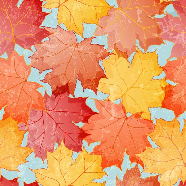 Maple foglie senza soluzione di continuità carta da parati — Vettoriale Stock
