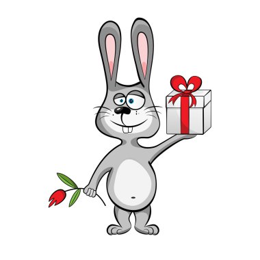 giftbox ile tavşan