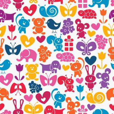 Baby seamless wallpaper clipart