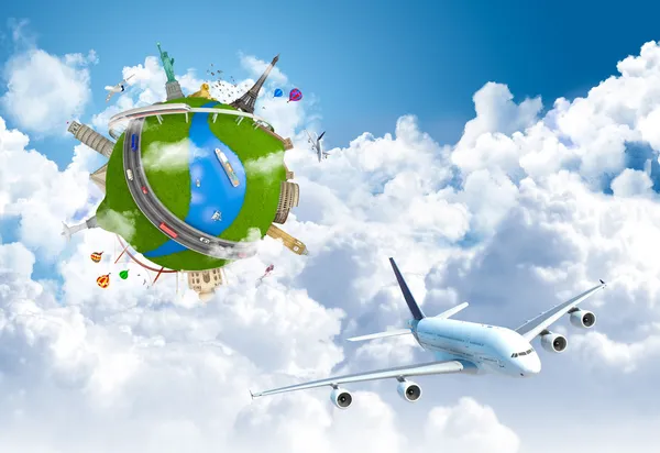Weltreise-Traum-Globus-Konzept — Stockfoto
