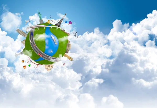 stock image Traveling the world dream globe concept