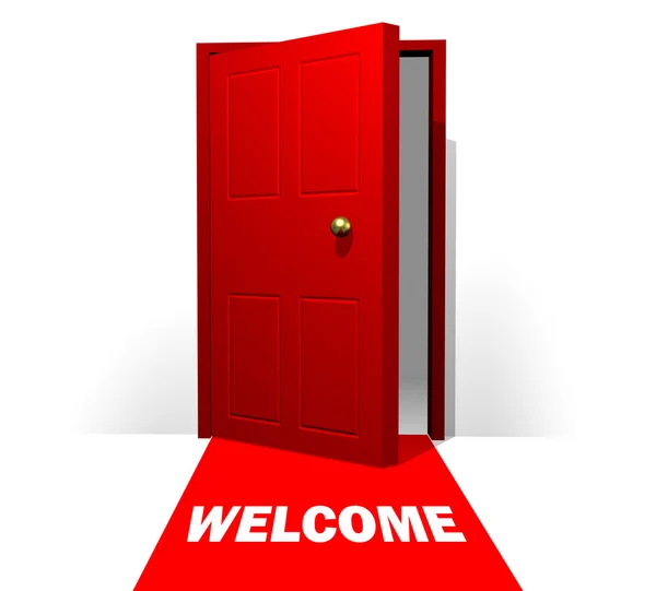 Red Carpet and Door — Stock Photo, Image