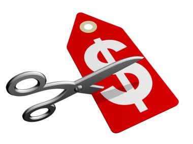 Cutting Prices clipart