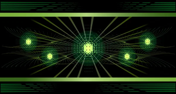 yeşil ışıklar ve ışınları arka plan.