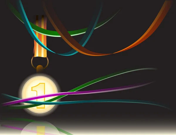 madalya için ilk yer ve şeritler.