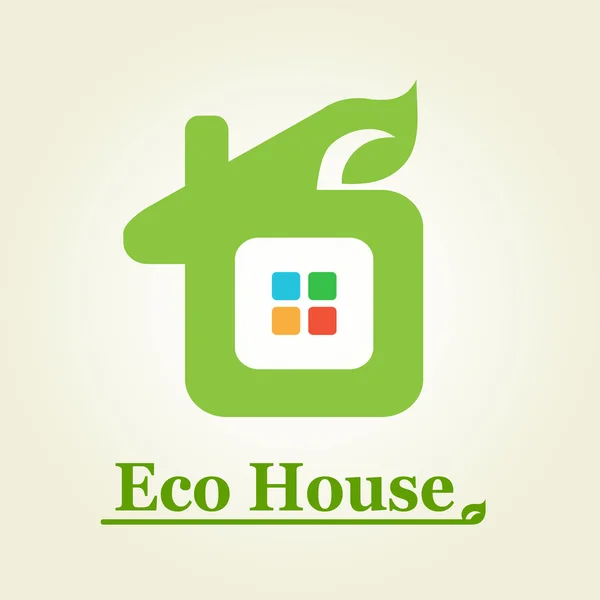 Логотип Эко-дома . — стоковый вектор