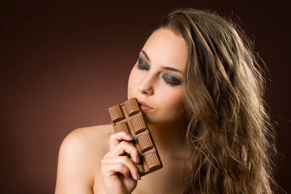 Csokoládé csodálkozva. — Stock Fotó