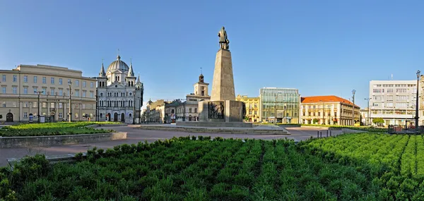 Plaza de la Libertad, Lodz, Polonia — Foto de Stock