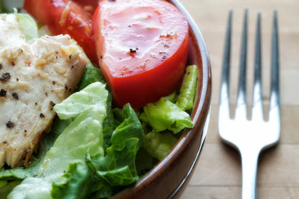 stock image Grilled chicken salad