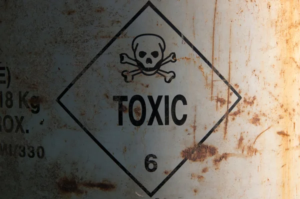 Signo tóxico — Foto de Stock