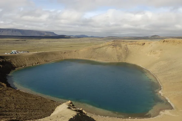 Krafla jeziora, Islandia. — Zdjęcie stockowe
