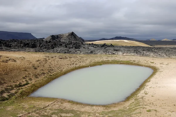 Krafla vulkanische gebied, IJsland. — Stockfoto