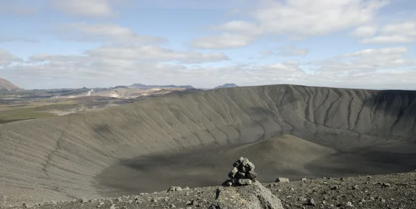 火山口惠尔山火山冰岛 — 图库照片