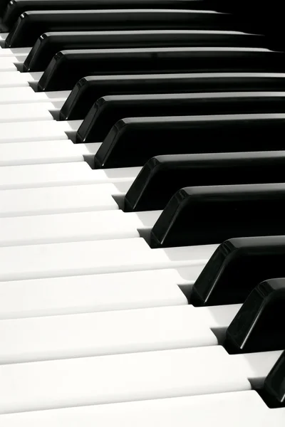 Närbild av pianotangentbordet — Stockfoto