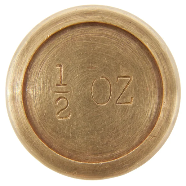 1 / 2 oz de peso — Fotografia de Stock