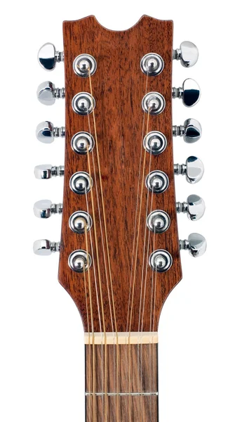 Tolv sträng gitarr tuning pinnar — Stockfoto