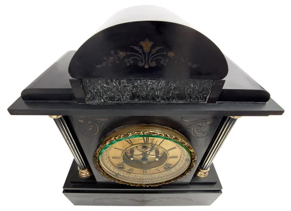 Антикварний годинник з римськими цифрами зверху — стокове фото