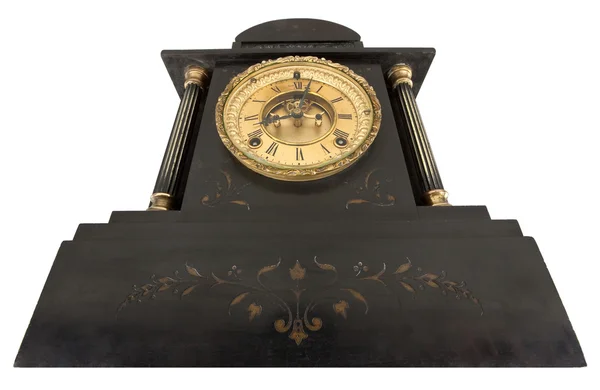 Антикварний годинник з римськими цифрами знизу — стокове фото