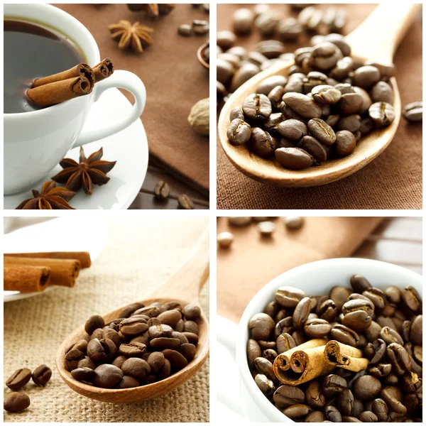 Kaffee-Collage — Stockfoto