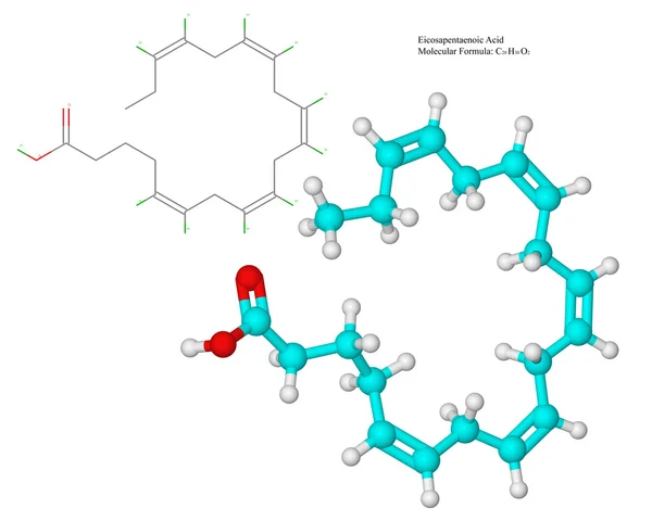 欧米茄-3 脂肪酸 (Epa) — 图库照片