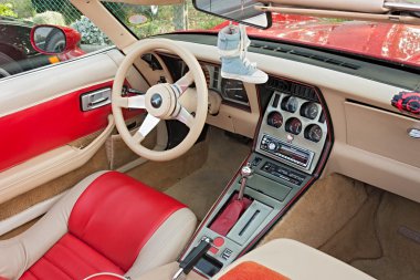 Chevrolet Corvette interior clipart