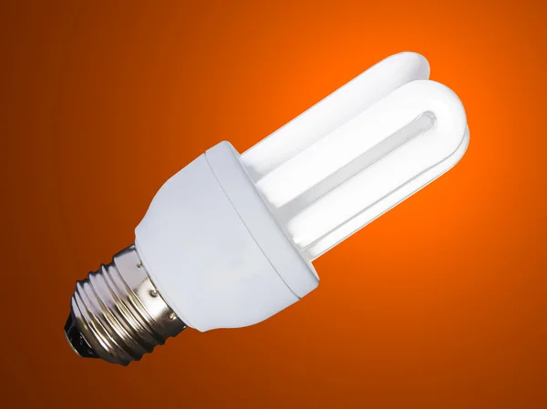 Low consumption bulb - clipping path — Stock Photo, Image