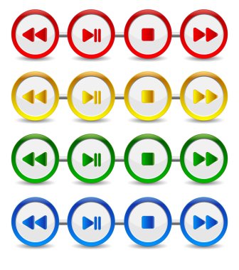 Buttons player clipart