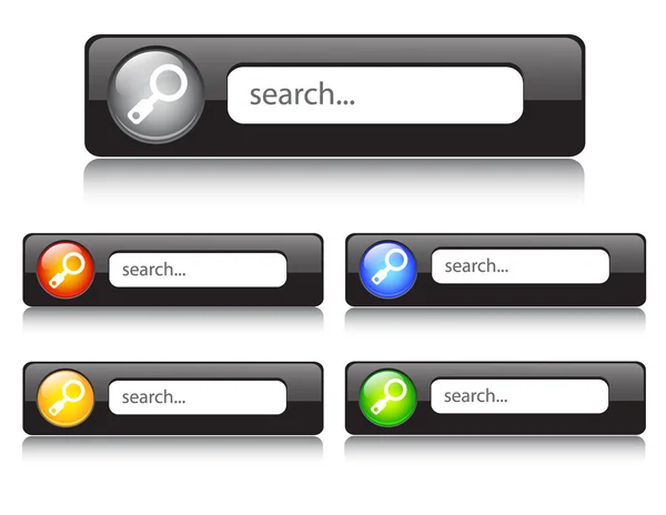 検索ボタン。ベクトル — ストックベクタ