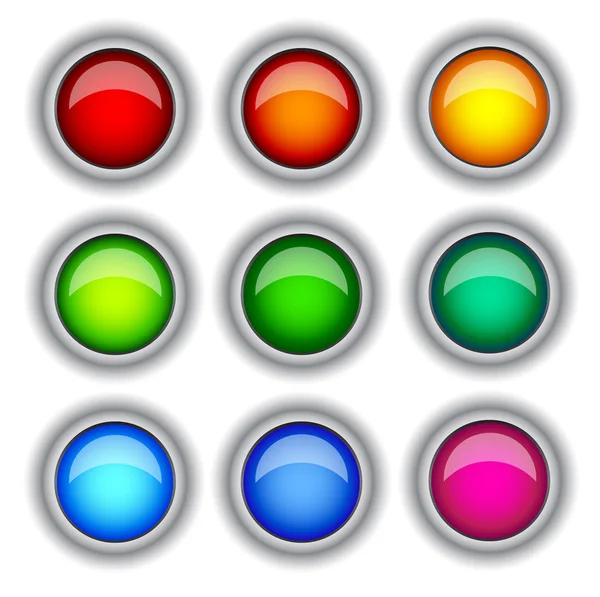 Кнопки Колір — стоковий вектор