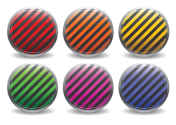 Buttons stripes — Stock Vector