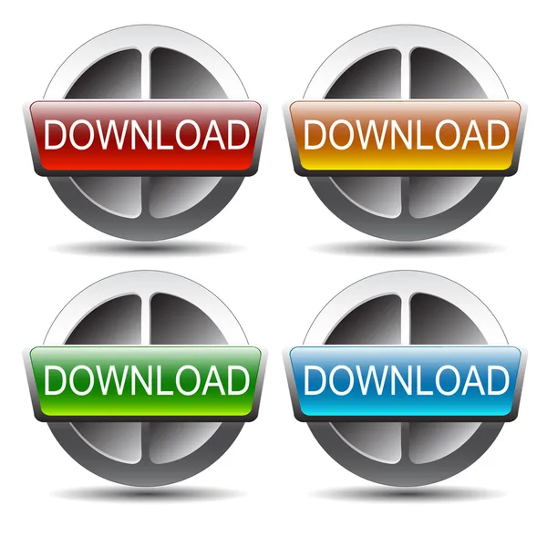 Download buttons. vector — Stock Vector
