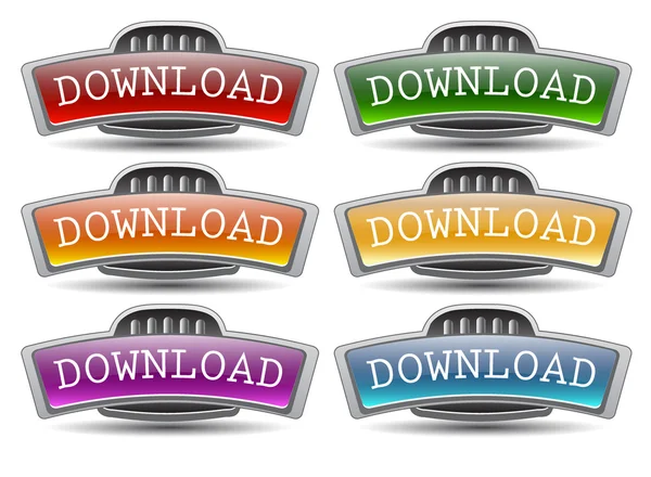 Download buttons. — Stock Vector