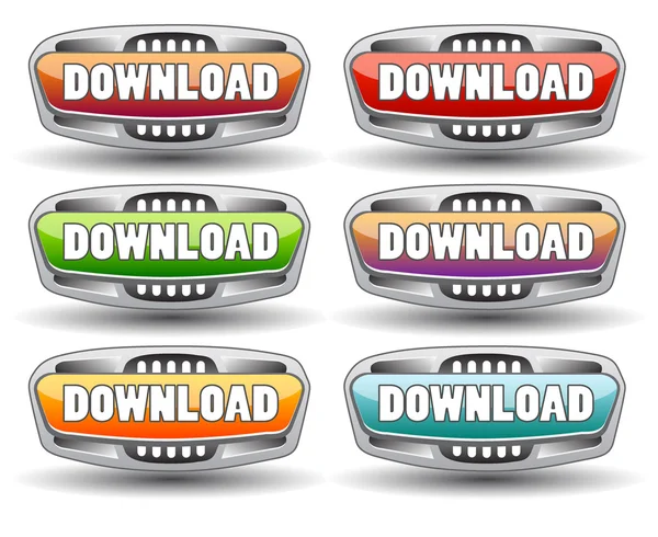Download buttons. Vector — Stock Vector