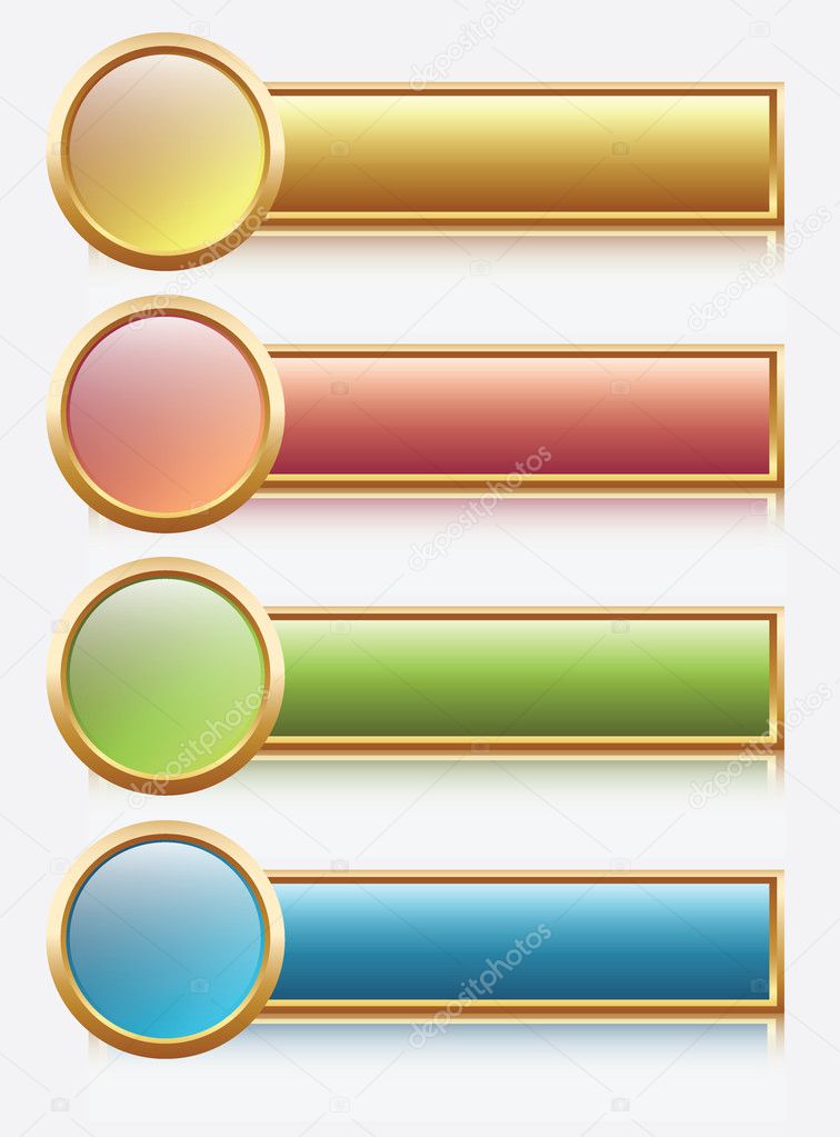 Buttons colour glass