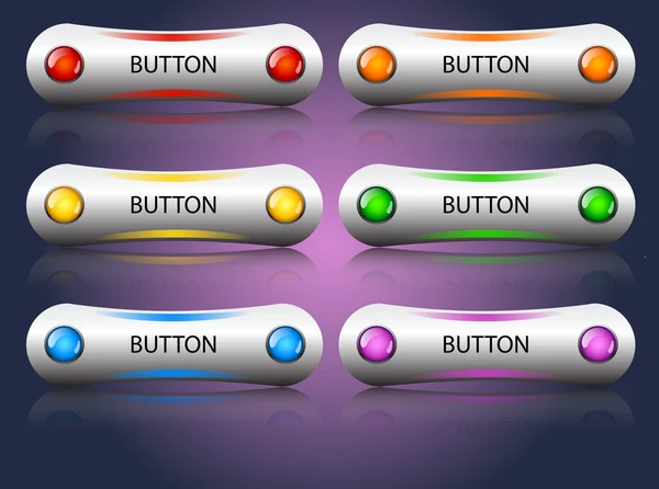 Векторні глянцеві кнопки — стоковий вектор