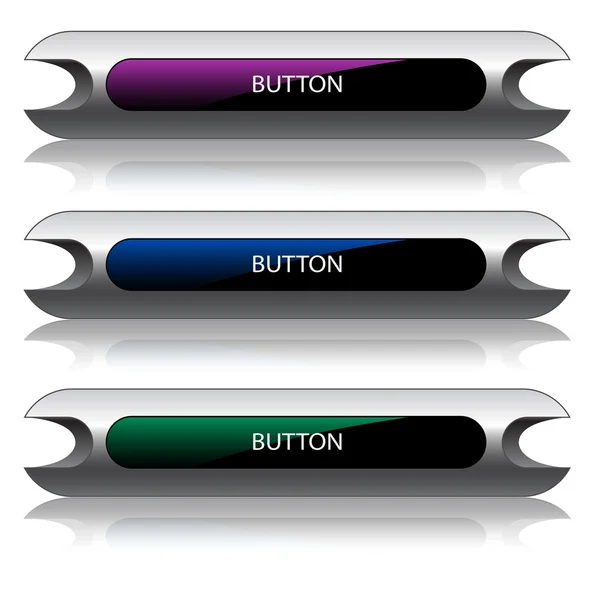 Stock vector Glossy buttons