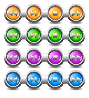 Buttons for player clipart