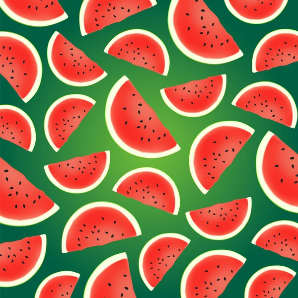Achtergrond van watermeloen — Stockvector