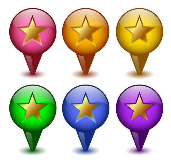 Buttons stars Royalty Free Stock Vectors