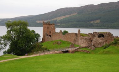 Urquhart castle, Scotland Highlands clipart