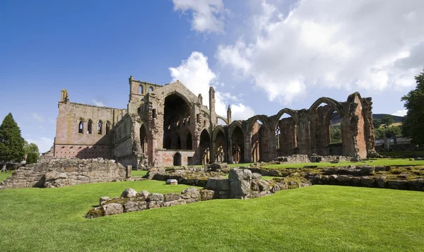 梅尔罗斯修道院苏格兰 — 图库照片