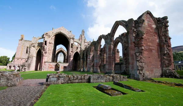 Melrose abbey, Skotsko — Stock fotografie