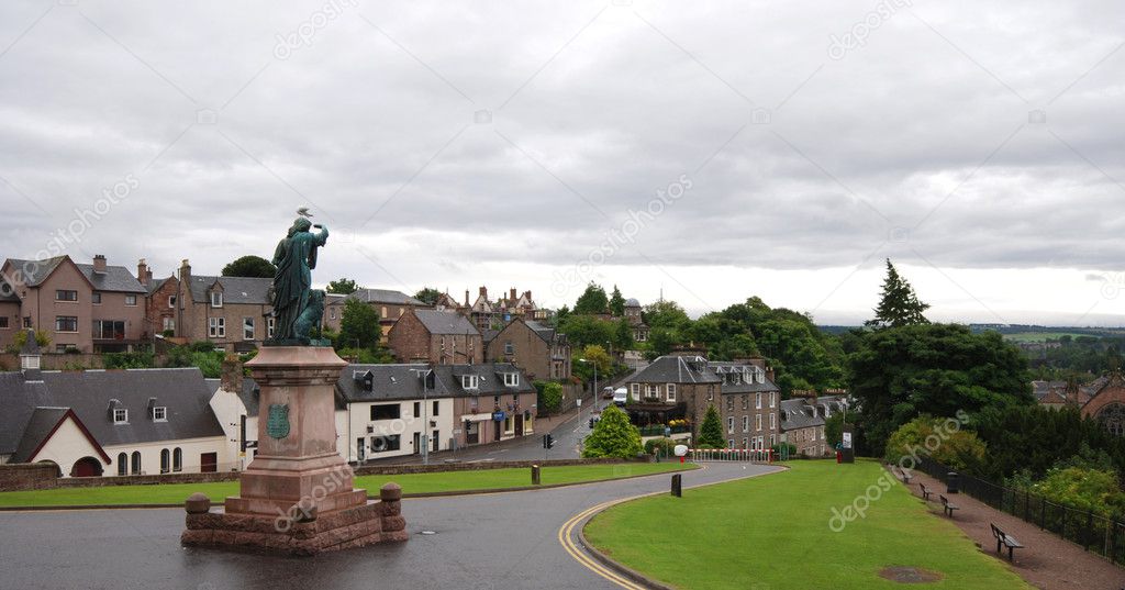 Cityscape of Inverness in Scotland Highlands