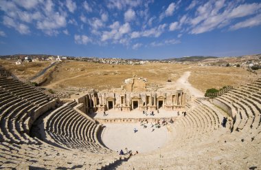 Jerash ancient theater clipart