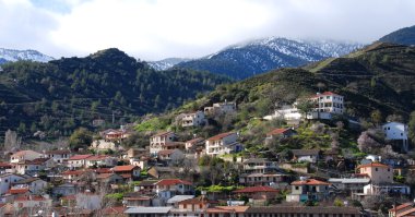 kakopetria dağ köyü troodos Kıbrıs