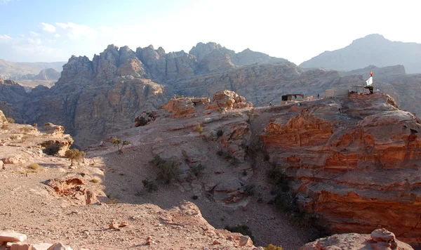 Montagnes de Petra avec un point de vue — Photo